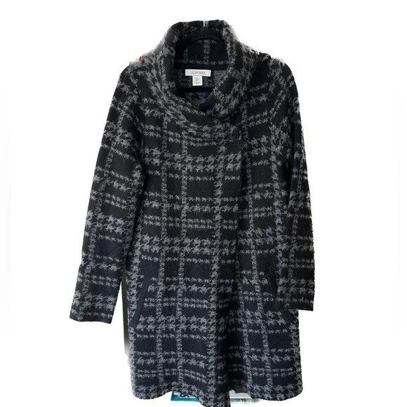 Ellen Tracey Wool Blend Long Cardigan Sweater Coat - Picture 2 of 13